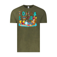 Vintage Olive tequila and summmer Vintage Tee - AdoDesignShop