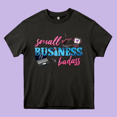 Small Business Badass Heavy Core Tee Designed By Texasbilliewilder