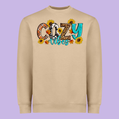 Cozy Vibes Fall Sunflowers Heavyweight Sweatshirt Designed By Artiststas