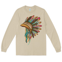 Mushroom indian leopard headdress Long Sleeve Tee - BarkalooDesign