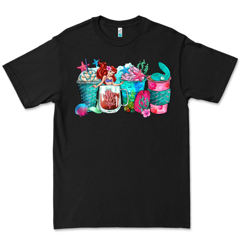 Mermaid Coffee Cups Premium Tee by Zillion Design Studio | Teevron