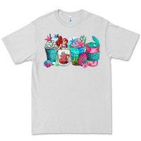 Dove Grey mermaid coffee cups Premium Tee - Zillion Design Studio