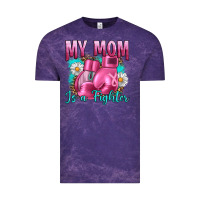 Cloud Purple Breast Cancer My Mom Is A Fighter Vintage Tee - Artiststas