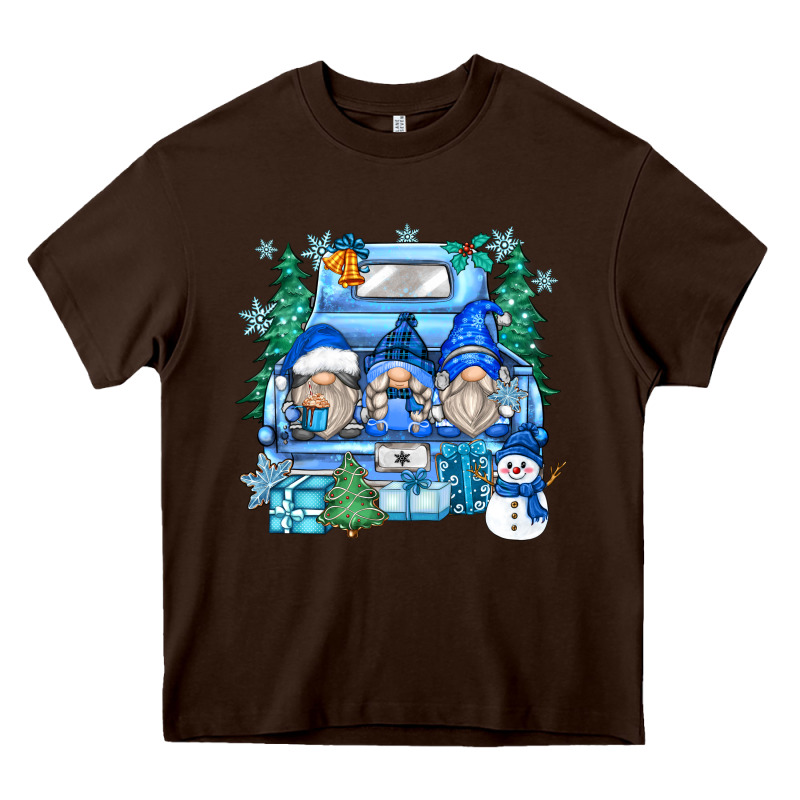 Snowman Gnome Truck Heavy Core Tee by Zillion Design Studio | Teevron