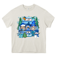 Cream snowman gnome truck Heavy Core Tee - Zillion Design Studio