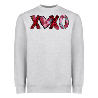 Heather Grey xoxo Heavyweight Sweatshirt - JahusDesignShop