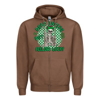 Chestnut dead inside but feeling lucky Zipper Hoodie - MaliasSmallBusiness