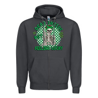 Smoke dead inside but feeling lucky Zipper Hoodie - MaliasSmallBusiness