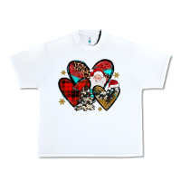 White Christmas heart Urban Heavy Tee - JahusDesignShop