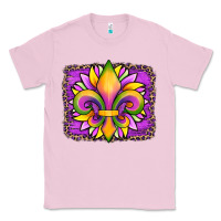 Bubblegum Pink mardi gras fleur de lis sunflower leopard Classic Tee - Artiststas