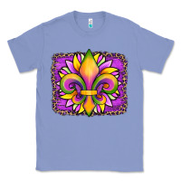 Colony Blue mardi gras fleur de lis sunflower leopard Classic Tee - Artiststas