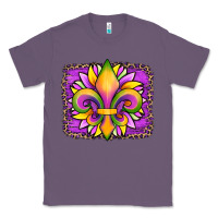 Lavender mardi gras fleur de lis sunflower leopard Classic Tee - Artiststas