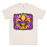 Natural mardi gras fleur de lis sunflower leopard Classic Tee - Artiststas