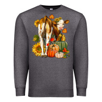 Charcoal Heather Fall Heifer Premium Sweatshirt - LillyAllenDesigns