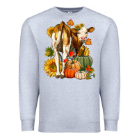 Heather Grey Fall Heifer Premium Sweatshirt - LillyAllenDesigns