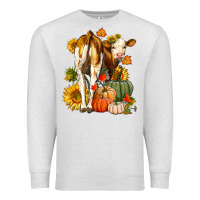Oatmeal Heather Fall Heifer Premium Sweatshirt - LillyAllenDesigns