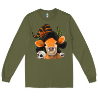 Army Green halloween witch cow Long Sleeve Tee - Jasminsmagicworld