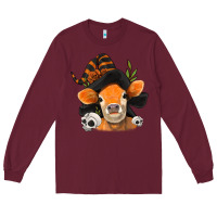 Burgundy halloween witch cow Long Sleeve Tee - Jasminsmagicworld