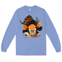 Colony Blue halloween witch cow Long Sleeve Tee - Jasminsmagicworld