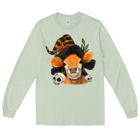 Matcha halloween witch cow Long Sleeve Tee - Jasminsmagicworld