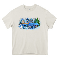 Cream snow gnome truck Heavy Core Tee - Zillion Design Studio
