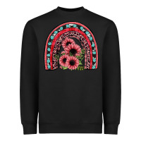 Black valentines sunflower rainbow Heavyweight Sweatshirt - JahusDesignShop