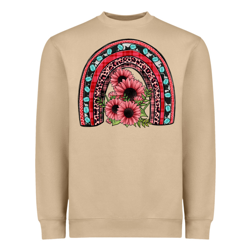 Valentines Sunflower Rainbow Heavyweight Sweatshirt by JahusDesignShop | Teevron