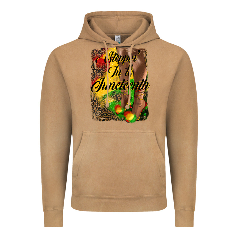 Steppin' In To Juneteenth Vintage Hoodie by HRA Design Shop | Teevron
