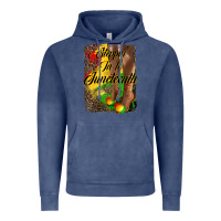 Vintage Denim steppin' in to juneteenth Vintage Hoodie - HRA Design Shop