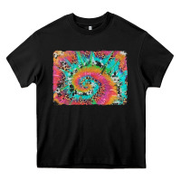 Black tie dye leopard cowhide glitter background Heavy Core Tee - Artiststas