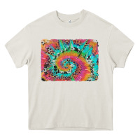 Cream tie dye leopard cowhide glitter background Heavy Core Tee - Artiststas