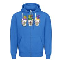 Mardi Gras Snowballs Zipper Hoodie | Teevron