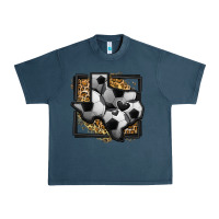 Midnight Navy leopard soccer texas map Urban Heavy Tee - Jasminsmagicworld