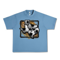 Pebble Blue leopard soccer texas map Urban Heavy Tee - Jasminsmagicworld