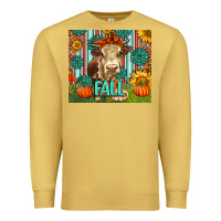 Western Fall Cow Premium Sweatshirt | Teevron