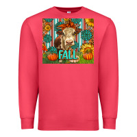 Cardinal Western Fall Cow Premium Sweatshirt - LillyAllenDesigns