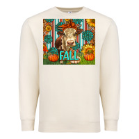 Sandshell Western Fall Cow Premium Sweatshirt - LillyAllenDesigns