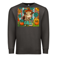 Smoke Western Fall Cow Premium Sweatshirt - LillyAllenDesigns