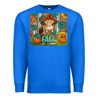True Royal Western Fall Cow Premium Sweatshirt - LillyAllenDesigns