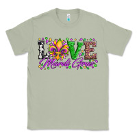 Matcha love mardi gras fleur de lis sunflower leopard and beads Classic Tee - Artiststas