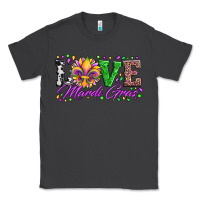 Smoke love mardi gras fleur de lis sunflower leopard and beads Classic Tee - Artiststas
