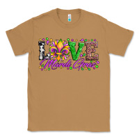 Toasted Coconut love mardi gras fleur de lis sunflower leopard and beads Classic Tee - Artiststas