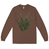 Chestnut Botanical Sagebrush Illustrations Long Sleeve Tee - LillyAllenDesigns