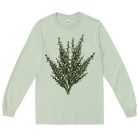 Matcha Botanical Sagebrush Illustrations Long Sleeve Tee - LillyAllenDesigns