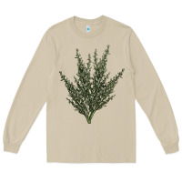 Mushroom Botanical Sagebrush Illustrations Long Sleeve Tee - LillyAllenDesigns