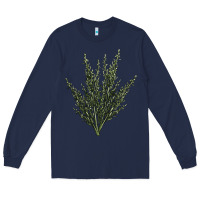 Navy Botanical Sagebrush Illustrations Long Sleeve Tee - LillyAllenDesigns
