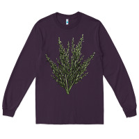 Plum Botanical Sagebrush Illustrations Long Sleeve Tee - LillyAllenDesigns