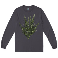 Smoke Botanical Sagebrush Illustrations Long Sleeve Tee - LillyAllenDesigns