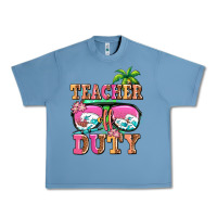 Pebble Blue teacher off duty Urban Heavy Tee - AdoDesignShop