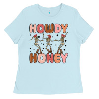 Baby Blue howdy honey Ladies Tee - MaliasSmallBusiness